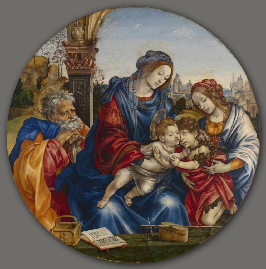 The Holy Family with Saint John the Baptist and Saint Margaret c. 1488–93 by Filippino Lippi