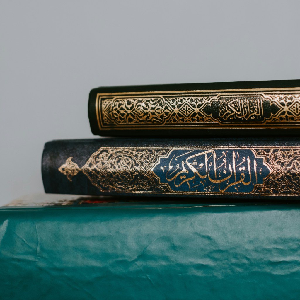 Two copies of the Qur'an.